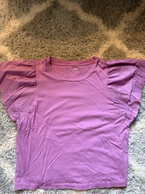 Old Navy Lilac Puff Sleeve Top | Size L